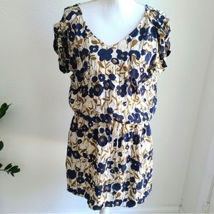 Calypso St Barth Floral Blouson Silk Dress XS